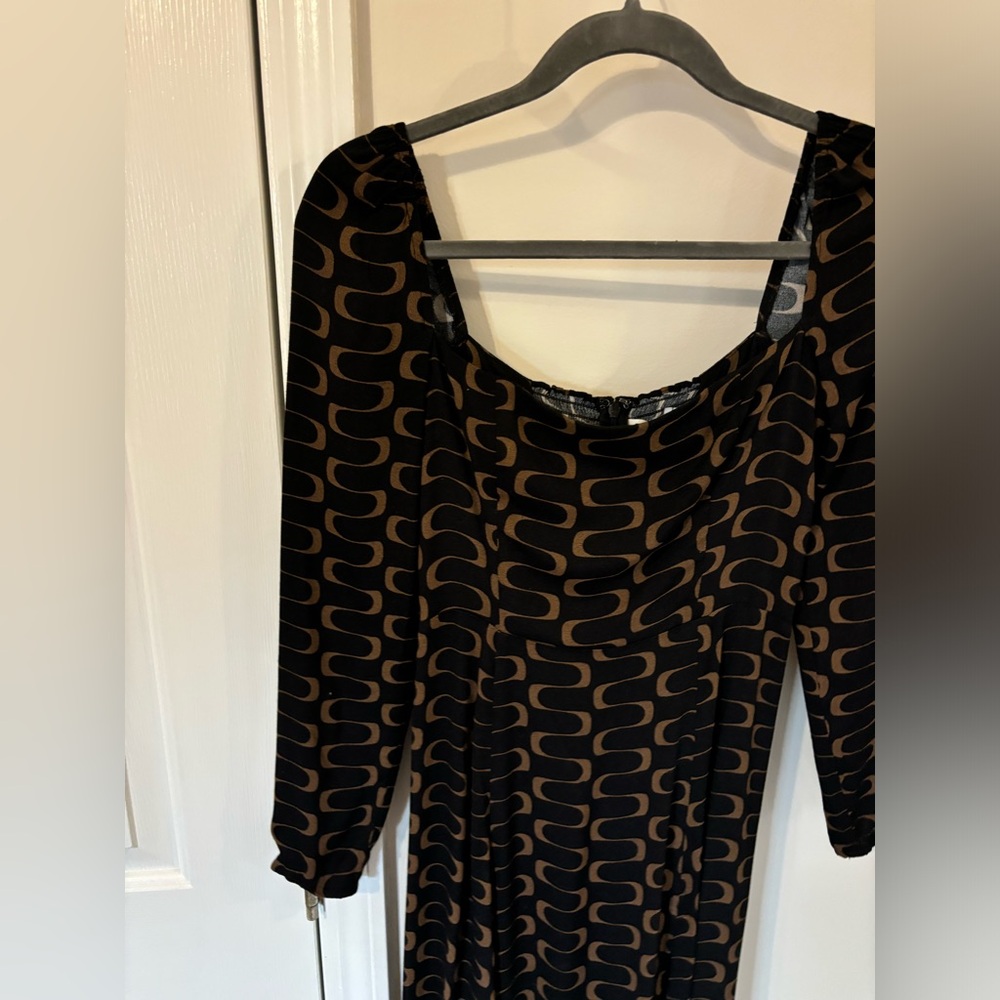 Reformation Midi Dress With Zigzag Pattern - image 7